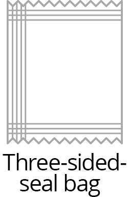 Three-sided-seal bags